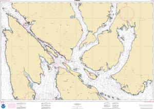 thumbnail for chart Revillagigedo Channel, Nichols Passage, and Tongass Narrows