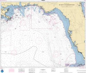 thumbnail for chart Gulf Coast - Key West to Mississippi River