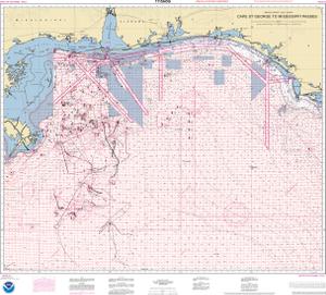 thumbnail for chart Cape St. George to Mississippi Passes (Oil and Gas Leasing Areas)