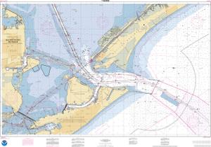 thumbnail for chart Galveston Bay Entrance Galveston and Texas City Harbors