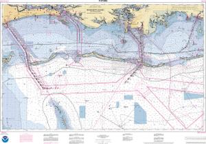 thumbnail for chart Mississippi Sound and approaches Dauphin Island to Cat Is