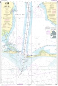 Mobile Bay Navigation Chart