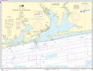 thumbnail for chart Pensacola Bay and approaches