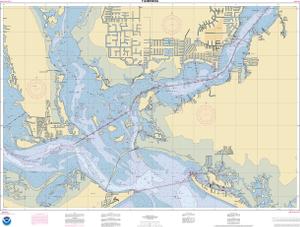 thumbnail for chart San Carlos Bay and Caloosahatchee River Entrances