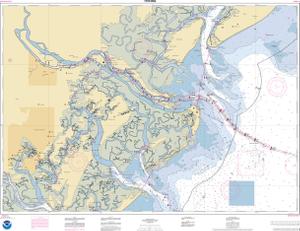 thumbnail for chart Savannah River and Wassaw Sound