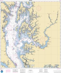 thumbnail for chart Chesapeake Bay Cove Point to Sandy Point