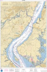 thumbnail for chart Delaware River Delaware City to Wilmington