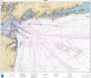 thumbnail for chart Approaches to New York Fire lsland Light to Sea Girt