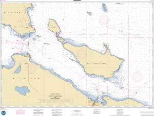 thumbnail for chart Straits of Mackinac and South Channel