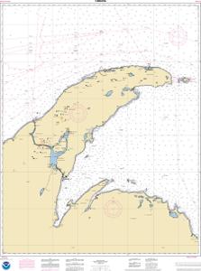 thumbnail for chart Big Bay Point to Redridge;Grand Traverse Bay Harbor;Lac La Belle harbor;Copper and Eagle Harbors