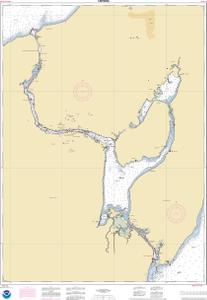 thumbnail for chart Keweenaw Waterway, including Torch Lake;Hancock and Houghton