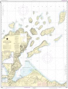 thumbnail for chart Apostle Islands, including Chequamegan Bay;Bayfield Harbor;Pikes Bay Harbor;La Pointe Harbor