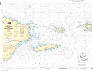 NOAA Chart 25650 Virgin Passage and Sonda de Vieques 33.61 X 43.81 Paper Chart 