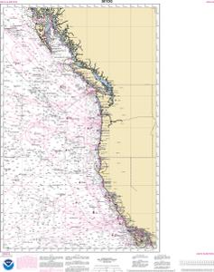 thumbnail for chart North Pacific Ocean West Coast Of North America  Mexican Border To Dixon Entrance