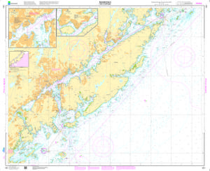 thumbnail for chart Arendal havn med innseilinger